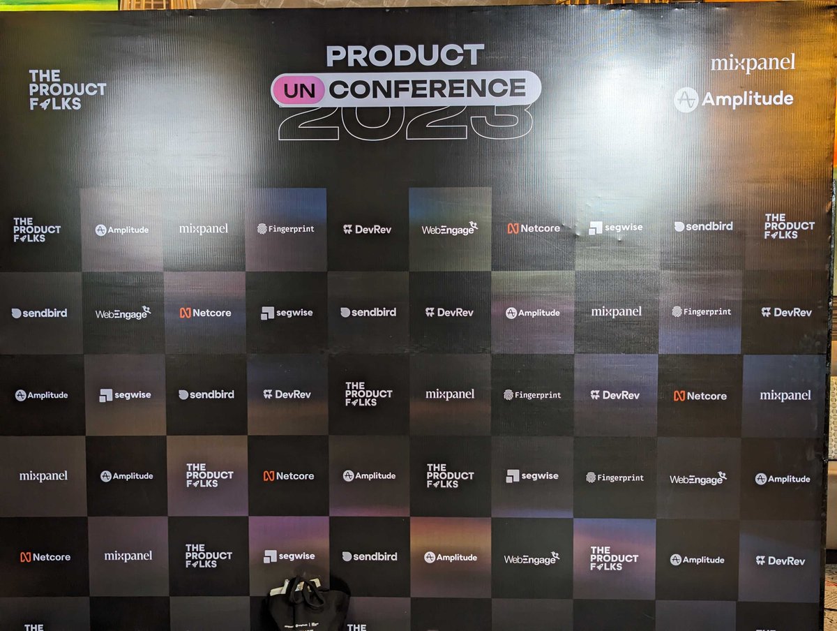 gupsho's tweet photo. Feels so nice to see our logo on the conference boards :) #TPFUnConference23 @segwise_ai https://t.co/ierq3vXYXd
