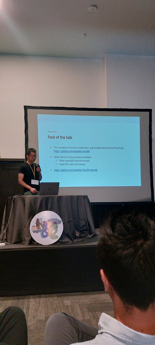 datormx's tweet image. Functors, applicatives y Monads con Chaur Wu desde #PyConLatam 🤓😎

@PyLatam