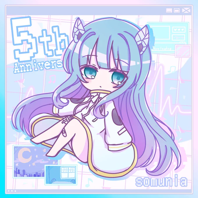 5周年おめでとう #somu_art #somunia5thAnniv 