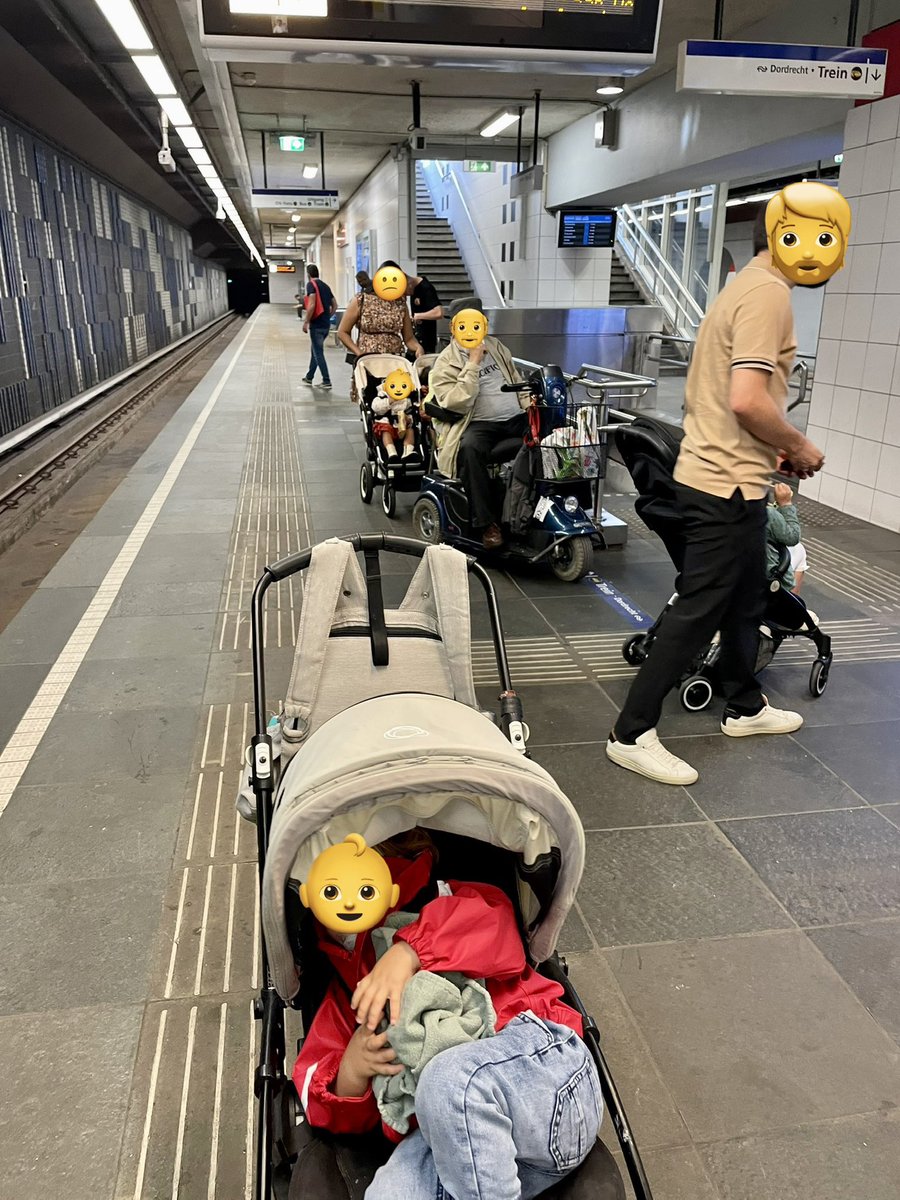 When you plan for the most vulnerable users - they arrive. 

Rotterdam, Blaak.