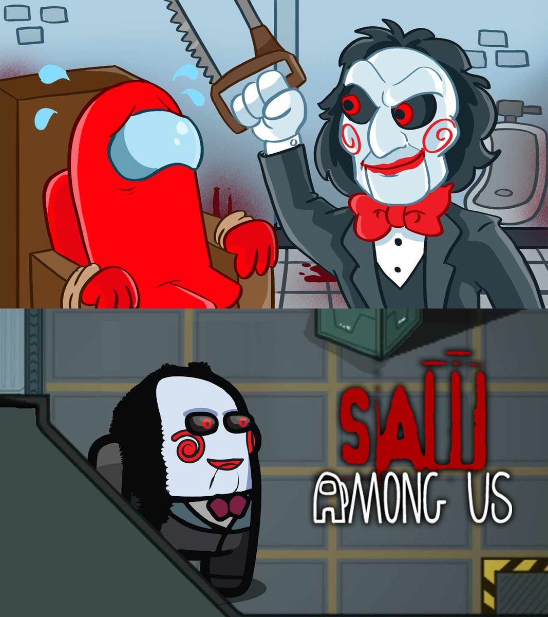 Itami_01's tweet photo. @AmongUsGame
SAW X will be released in September, soooo... maybe the SAW x AMONG US collab?
#AmongUs #SAW #SawX https://t.co/cSIBrpgGf9