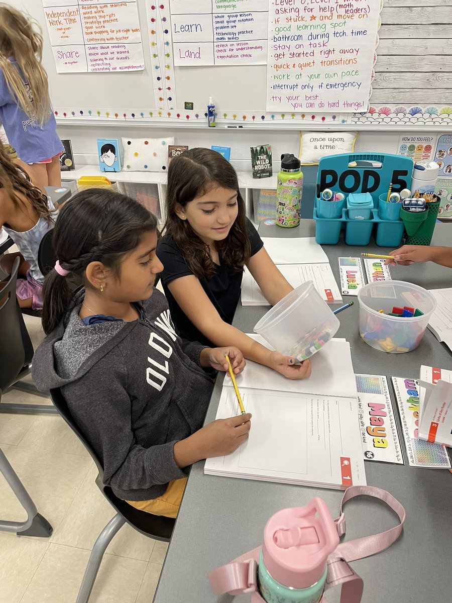 Our first Eureka math lesson! Organizing objects in equal groups to use help us. Our brains were turning as we discovered how to group these objects! #iginspires #RTSD26LifeReadt