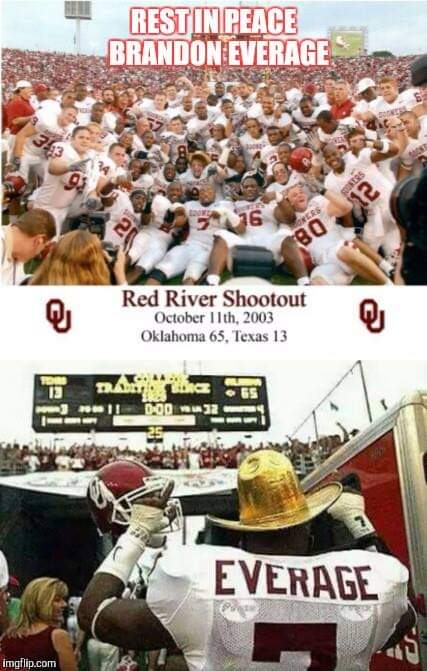OklahomaEddie1's tweet photo. @KREFsports Brandon Everage number of days till OU football returns. #RIPBRANDON https://t.co/LbScWiOZGL