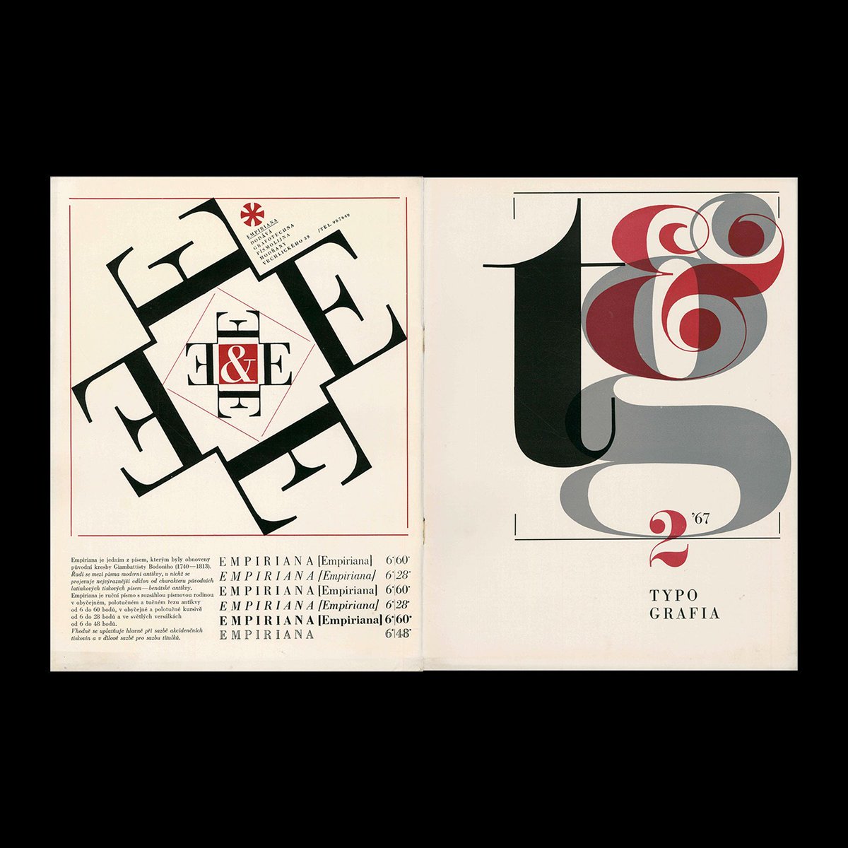DesignReviewed's tweet photo. Typografia, ročník 70, 02, 1967. Cover design by Bohuslav Blažej https://t.co/WU2lwCOycY #typography https://t.co/pVbeDNFFnO