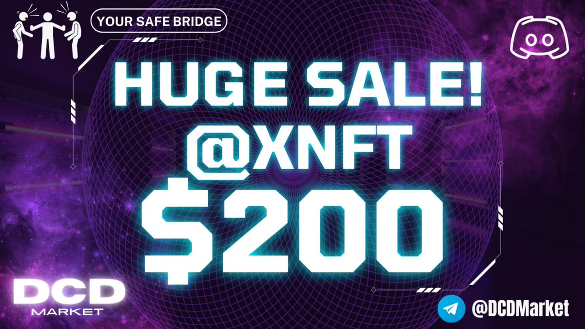 DCDMarket's tweet photo. Huge Announcement! Discord username has just been sold for $200. Kudos to the buyer and seller for entrusting DCD Market as a secure facilitator in this transaction. 🚀 #DCDMarket https://t.co/bKNWP5jAdg