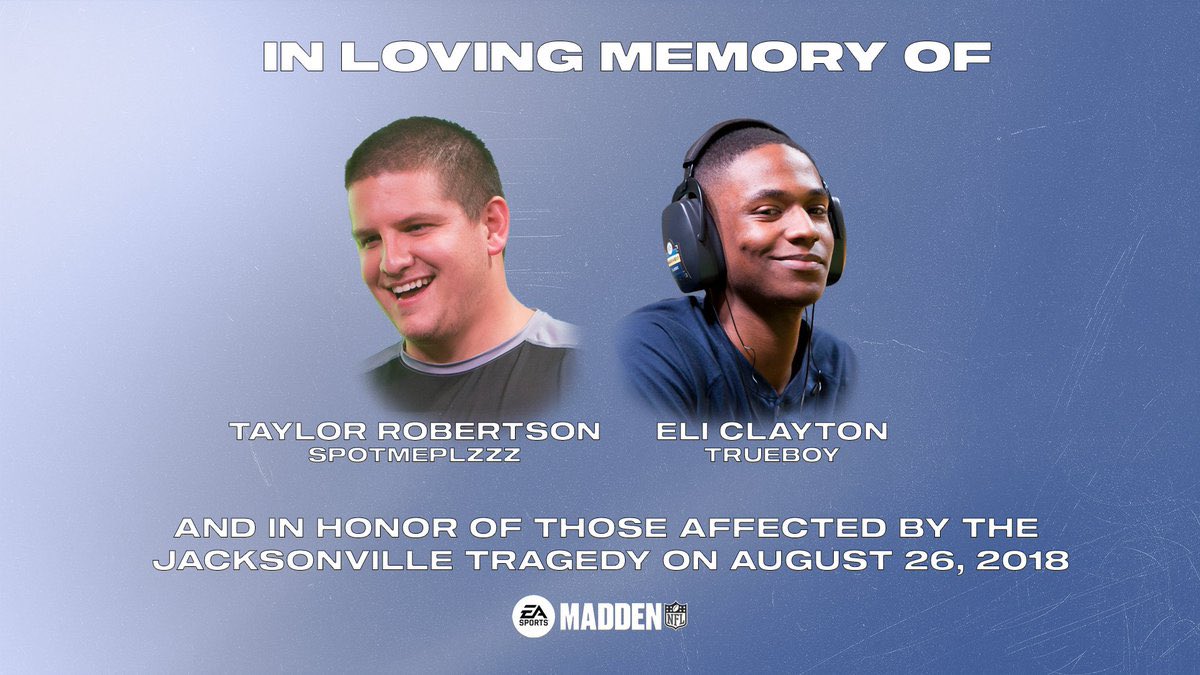 young_kiv's tweet photo. On the fifth anniversary of the Jacksonville tragedy, I feel like it’s time to share my story of that day.

That year, the Madden Classic was introduced with four challenger tournaments. These tournaments provided a route to the Madden Classic live event without having to go through the single elimination bracket. This made it extremely important for any pro Madden player to attend all of them. Because of this, I decided I was going to attend every one of these events.

A week before the Jacksonville tournament, Trueboy was still undecided about going. We spoke the Sunday before the tournament, and I stressed the importance of participating in all tournaments for the best chance at making the event. He then decided to book his trip.

On August 25th, players were put into groups. While most top competitors max PD’d every person in their group, I maxed two of the players in my group and ended up beating the third by 20, placing me at a lower seed in the bracket compared to other top players.

On August 26th, I ended up matching with Manu before the shooting. Our game was back and forth. After I scored before the end of the 4th quarter, tying it up to send us into overtime, I got into a heated disagreement with Joel, who was doing the commentary for our game. I eventually ended up losing to Manu in overtime. Feeling amped up and emotional, I stepped outside to collect myself. After spending 10-15 minutes sitting on the sidewalk, I decided it was best to return to my hotel and relax, even though two of my best friends, Wesley and Trueboy, were about to play.

Once in my hotel room, I tuned into the stream to watch Wesley and Trueboy’s game. That’s when I witnessed the shooting unfold. I saw the red dot on my best friend’s heart. In desperation, I called everyone I could, seeking any news. After some time had passed, one of my friends answered. Hiding in the venue’s bathroom with other competitors, he told me about Trueboy and identified the shooter, also warning that I could be a potential target. I immediately called the police in a panic. They dispatched an officer to sit with me in my hotel room until it was confirmed that the shooter was deceased.

I constantly grapple with the “whys.” Why did I convince Trueboy to attend? Why was I matched with Manu just before the shooting? Why did I have that incident with Joel during the game? Why did I decide to return to my hotel room? Every one of these events contributed to the path I found myself on that day. I still don’t know why I survived and they did not.

To everyone present that day, I love you. To everyone affected by this tragedy, I love you. Rest in Peace, Trueboy and SpotMe.

❤️ #WeAreMadden