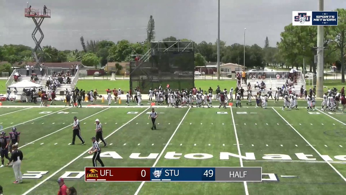 RedditCFB's tweet photo. At the half, St Thomas (FL) is up 49-0 on Ft. Lauderdale Strip Mall University and... https://t.co/RrGOsbtqUc