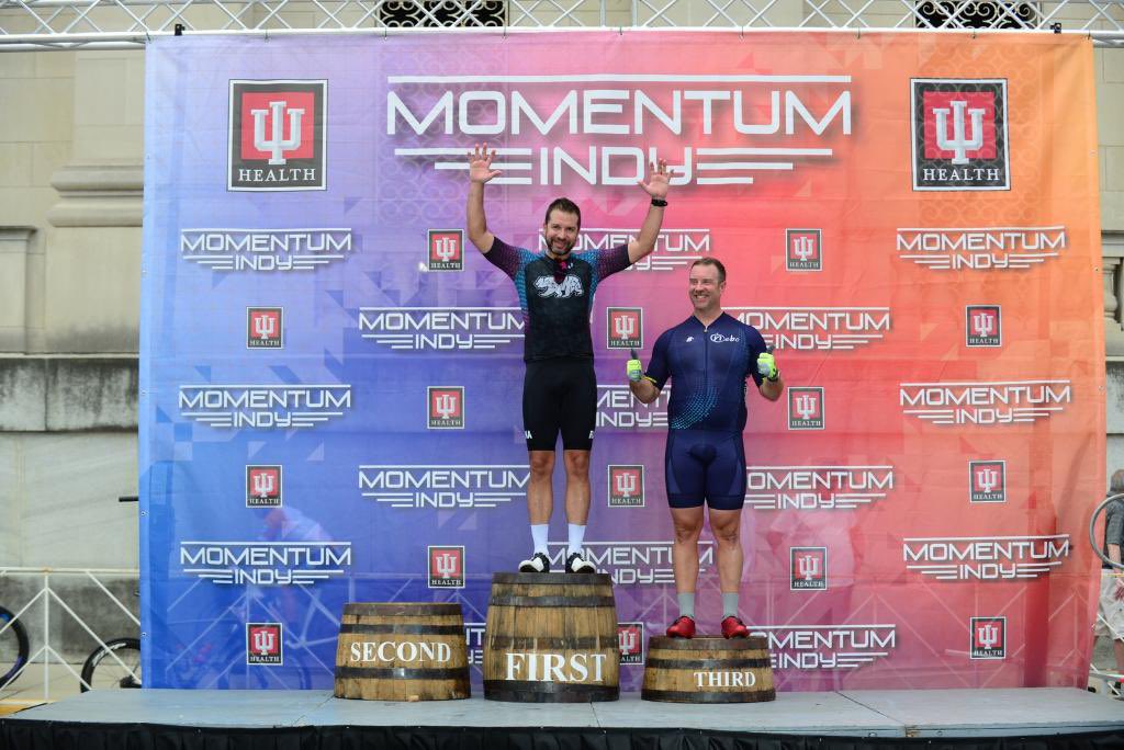 momentumindy's tweet photo. It’s time to celebrate at @IU_Health #MomentumIndy’s Indy Crit podium!  A huge congratulations to our winners and podiums!
 Seen here 📷 

Masters 60+ Podium
Masters 50+ Podium
Masters 40+ Podium https://t.co/xDbwmNnoI0