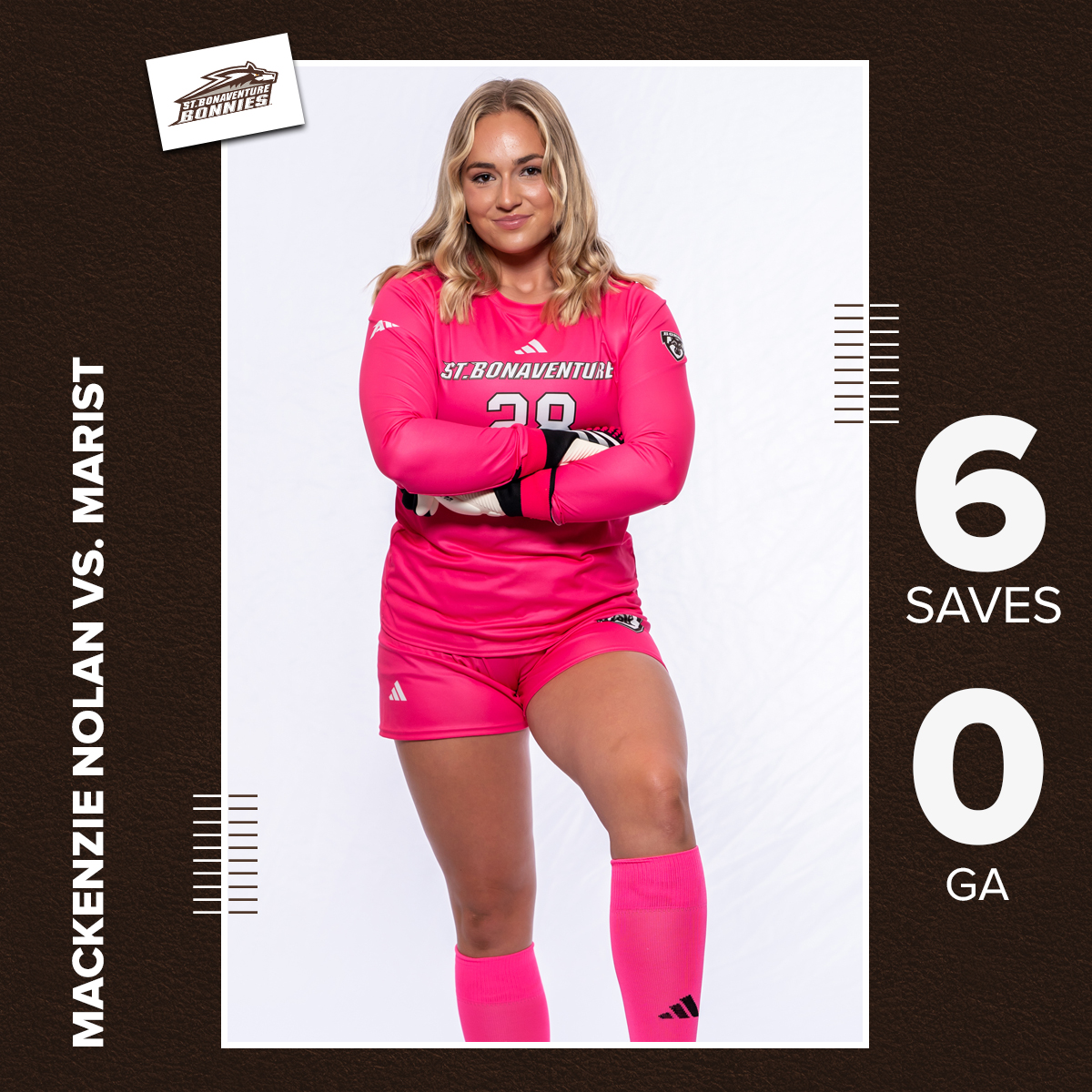 BonniesWSoccer's tweet photo. Senior Mackenzie Nolan earned her first career clean sheet with a shutout Thursday afternoon 👍 https://t.co/jBhPuQ0rtu