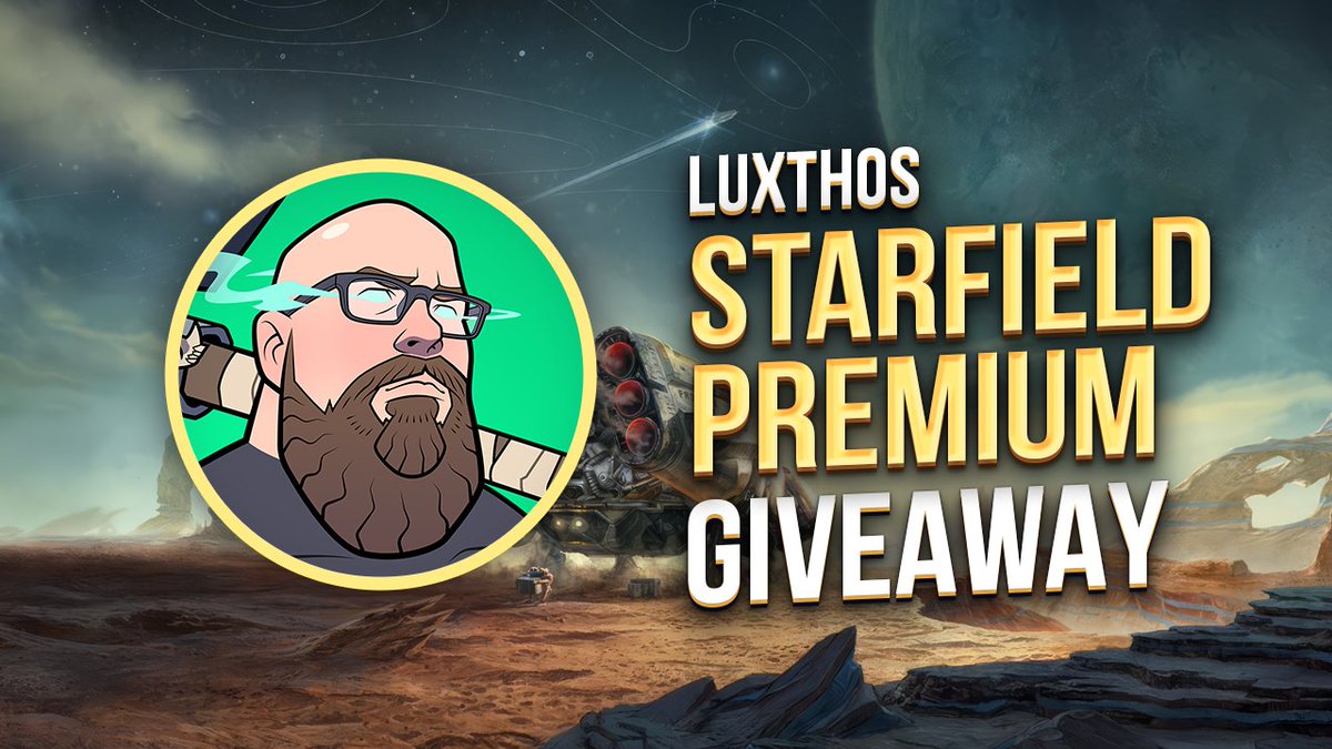 luxthos's tweet image. It&apos;s time for our Weekly #Giveaway! This week we are giving away @StarfieldGame Digital Premium Edition for (PC) Steam! Don&apos;t miss out!

🎁 To enter the giveaway:

✅ Follow @Luxthos
❤️ Like
🔁 Retweet
💬 What are you excited for: Exploring? Story?

📌 Ends August 31