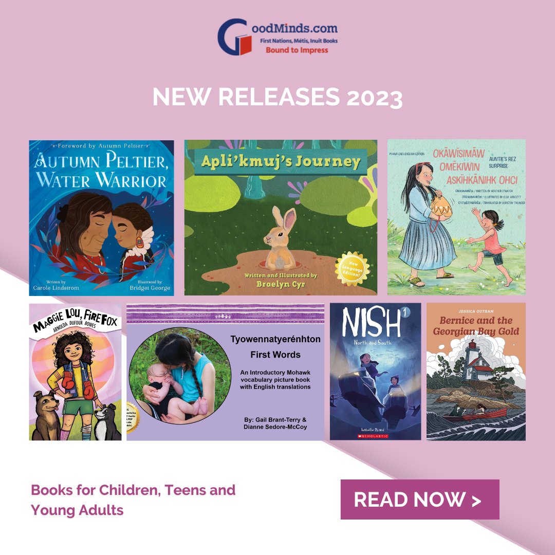 GoodMindsBooks's tweet photo. New books for Children, Teens and Young Adults, from your favourite bestselling Indigenous authors and illustrators!
@GoodMindsBooks Bound to Impress- Read more: 2023 New Releases (https://t.co/GJveEXFhuB) https://t.co/HrcYEQ9cPk