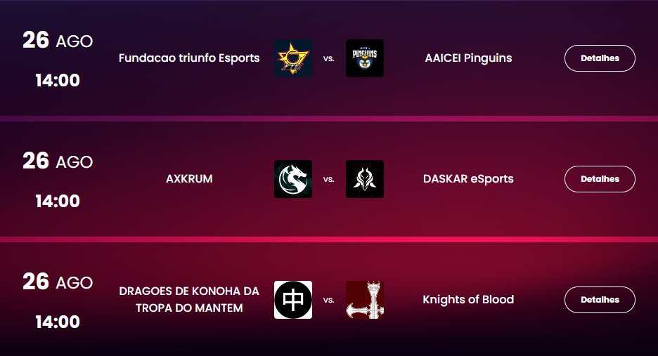 lbeeoficial's tweet photo. O 14º Torneio New Era de #Valorant começou oficialmente! Se liga nos confrontos da primeira fase!
@FundacaoTriunfo vs @Pinguinspuc
@axkrum_gg vs @DASKARbr
#DragoesDeKonoha vs #KinghtsOfBlood
As equipes #KGNetwork, @offsilencegg, #FakeZin0, #NoitePaulista e #Timbernicks jogam na segunda fase do torneio.
Mais em https://t.co/vosRCqjrfa
#VemPraLBEE