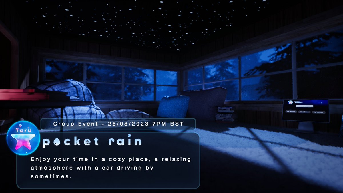 Silyataru's tweet image. Pocket Rain is now released!
I have a group event for this, be sure to come by!