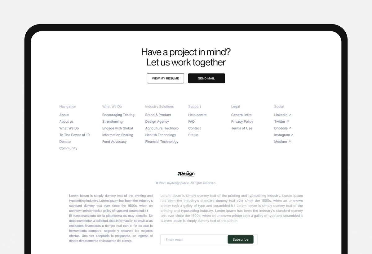 Hatchure's tweet image. It&apos;s time to cease using a single footer for ten products🤣

We now offer a variety of footer templates in both light and dark modes, which you can incorporate into your next project.

#freetemplates #footer #buildinginpublic