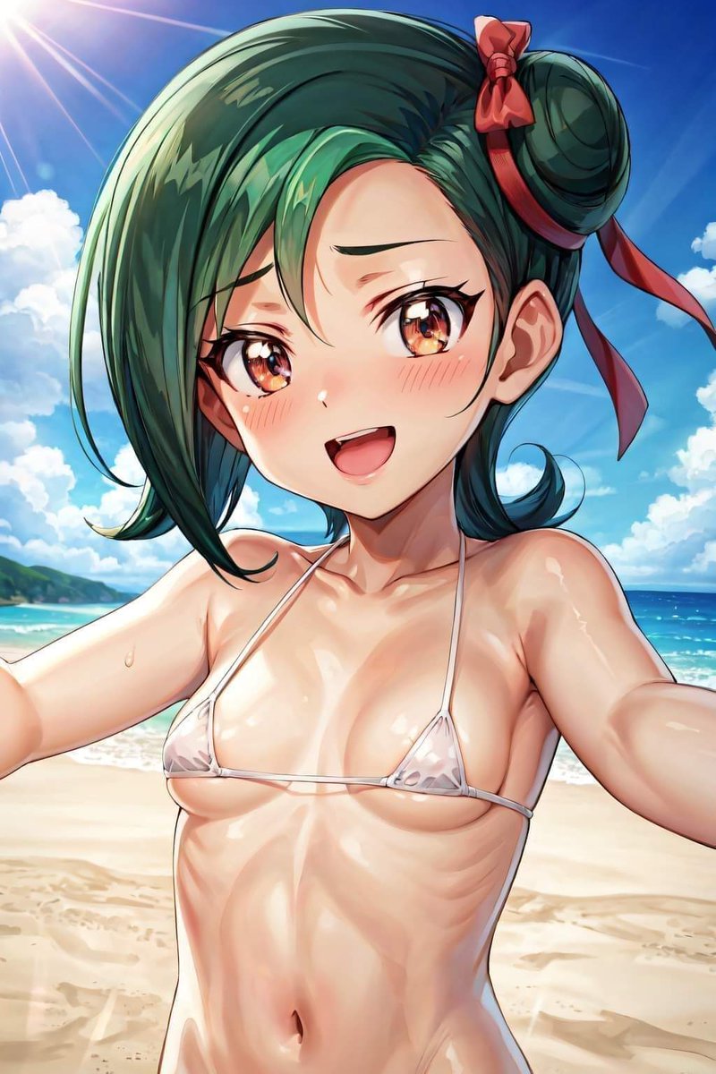 Blue_yuusha's tweet photo. Kotori Mizuki💚💚 https://t.co/io6wk3LOrV