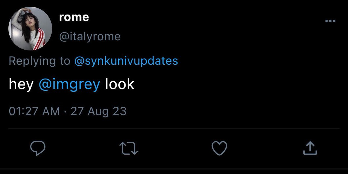 kmjazi's tweet photo. #winrina au prompt

Grey (W), notorious for scaring away everyone who transfers into their university finally meets her match when Elouise (K) transfers to their univ. How is it that Elouise is not fazed by Grey’s notorious ways? https://t.co/qFISlFS5tu
