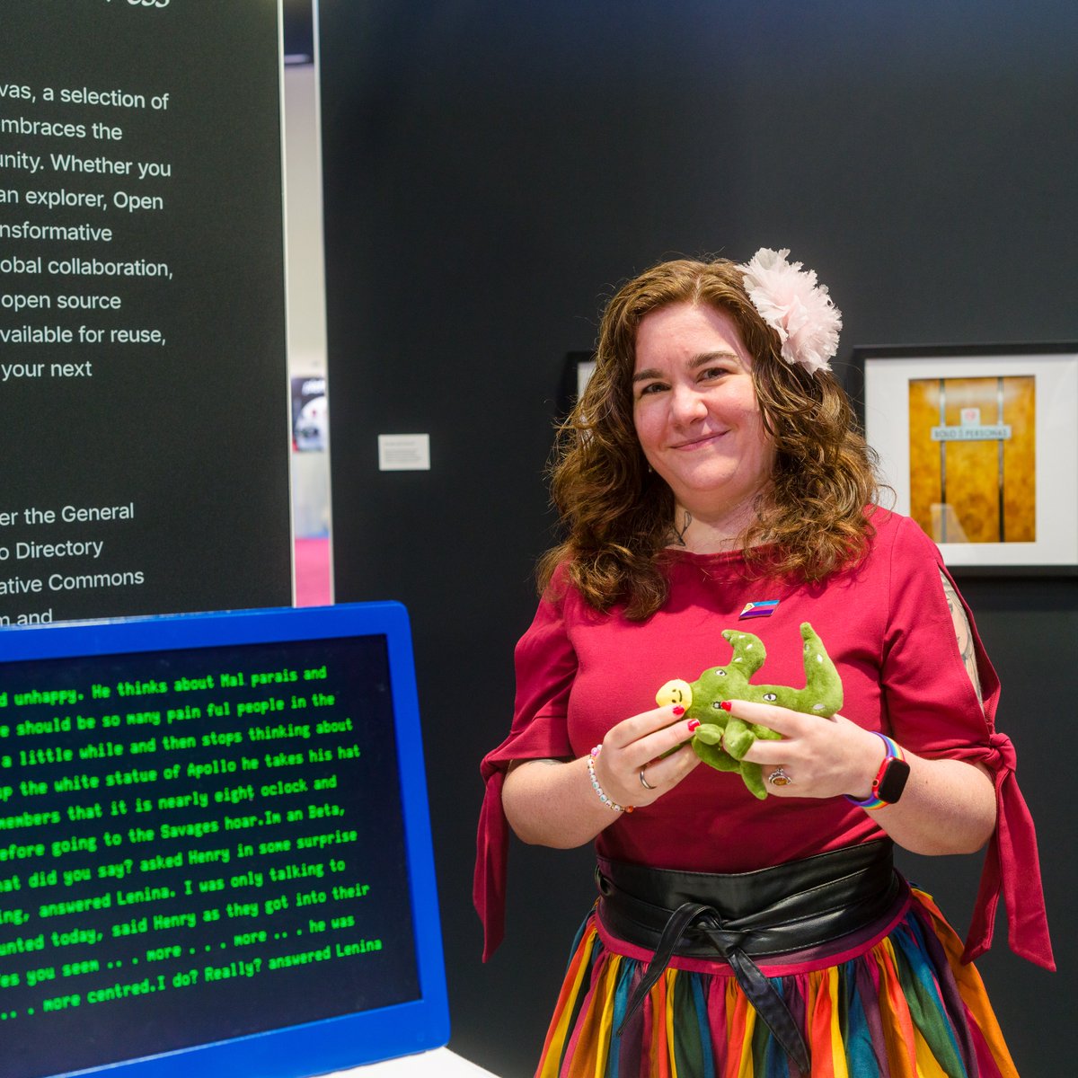 WordPress's tweet image. 🎉 Congratulations to Maggie and Sarah for being selected to receive a Shoggoth Plushie, courtesy of @MisalignmentM. Enjoy your #OpenSourceArt prize! 🙌 

#WCUS