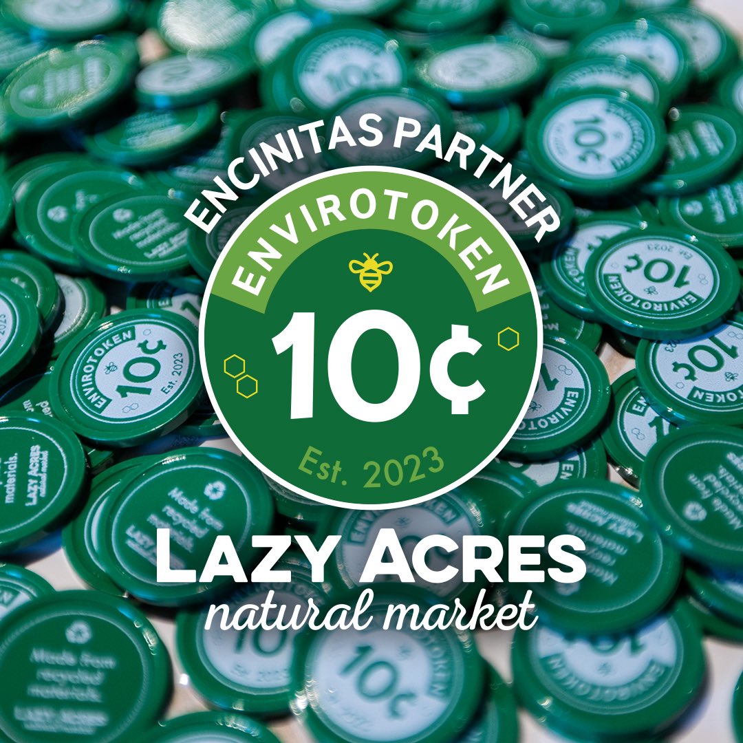 EUSDFarmLab's tweet photo. Envirotokens is launching @LazyAcresMarket in Encinitas! BYO BAG when you shop and receive a token you can donate to Farm Lab!

We’re on site 11-2 on August 26! https://t.co/NR5bBMoFmo
