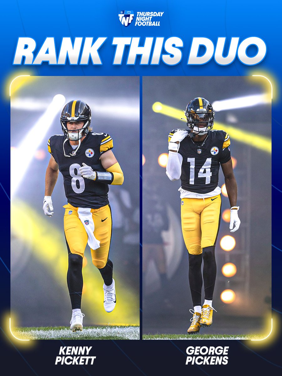NFLonPrime's tweet photo. Kenny Pickett and George Pickens are a top _____ duo in the league 👀 #HereWeGo https://t.co/Hc8Kh4N62t