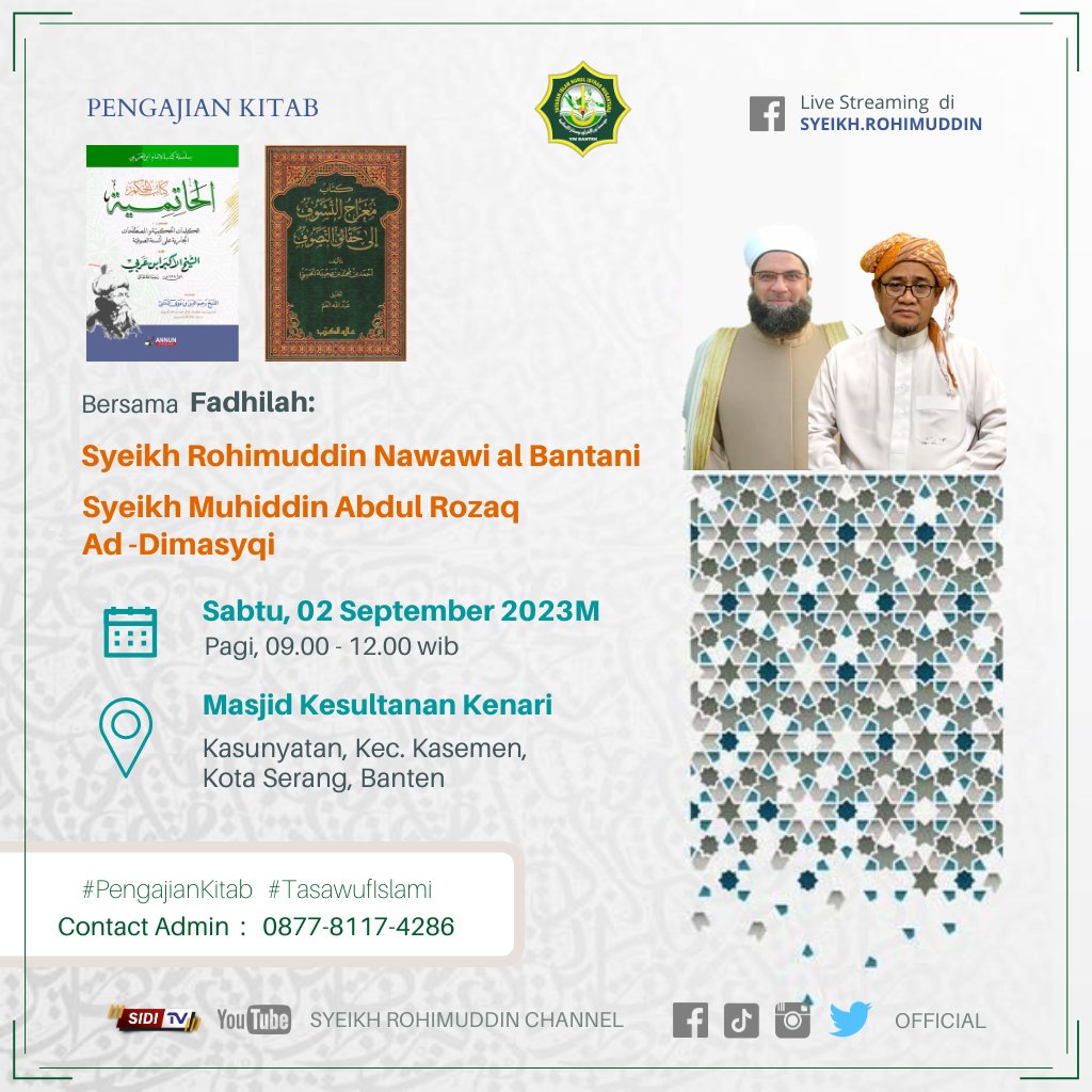 Syeikh Rohimuddin Official (@sidi_rohimuddin) on Twitter photo 