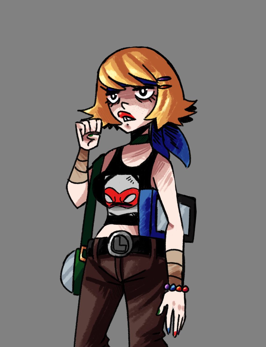 Reposting this TMNT Fangirl OC cuz I still like  her a lot.