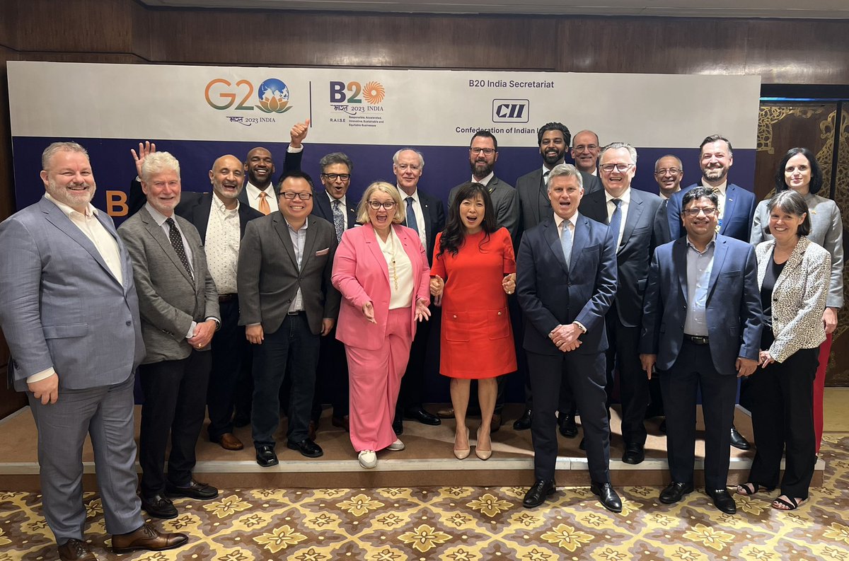 mary_ng's tweet photo. I was in New Delhi for the Business 20 (B20) - business leaders who are working together with G20 trade ministers to build resilient supply chains and partnerships that create jobs for our workers in our countries. https://t.co/dFsd5GaxQ3
