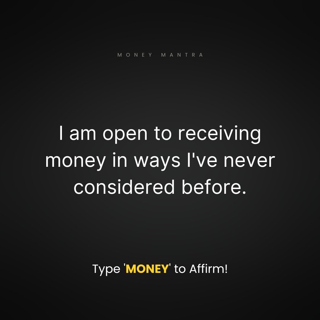 imoneymantra's tweet photo. Type 'MONEY' to Affirm!!! https://t.co/3nKvR4E8hj