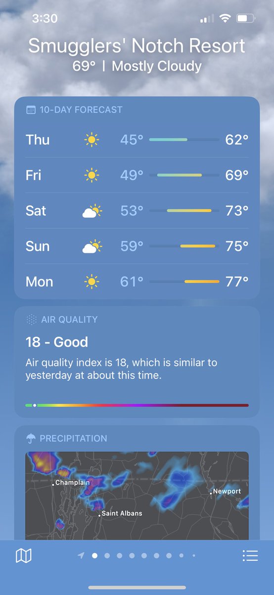 DiscGolfMic's tweet photo. I’m excited to go to Worlds for a lot of reasons, and close to the top is the difference in weather between Alabama and Vermont right now. https://t.co/L5UjxRDddL