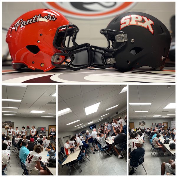 SPXPanthers's tweet photo. Two special @StPiusXFootball events! #decalswithdads #muffinswithmoms #moments #igniteyourpower https://t.co/d9arP7I50L