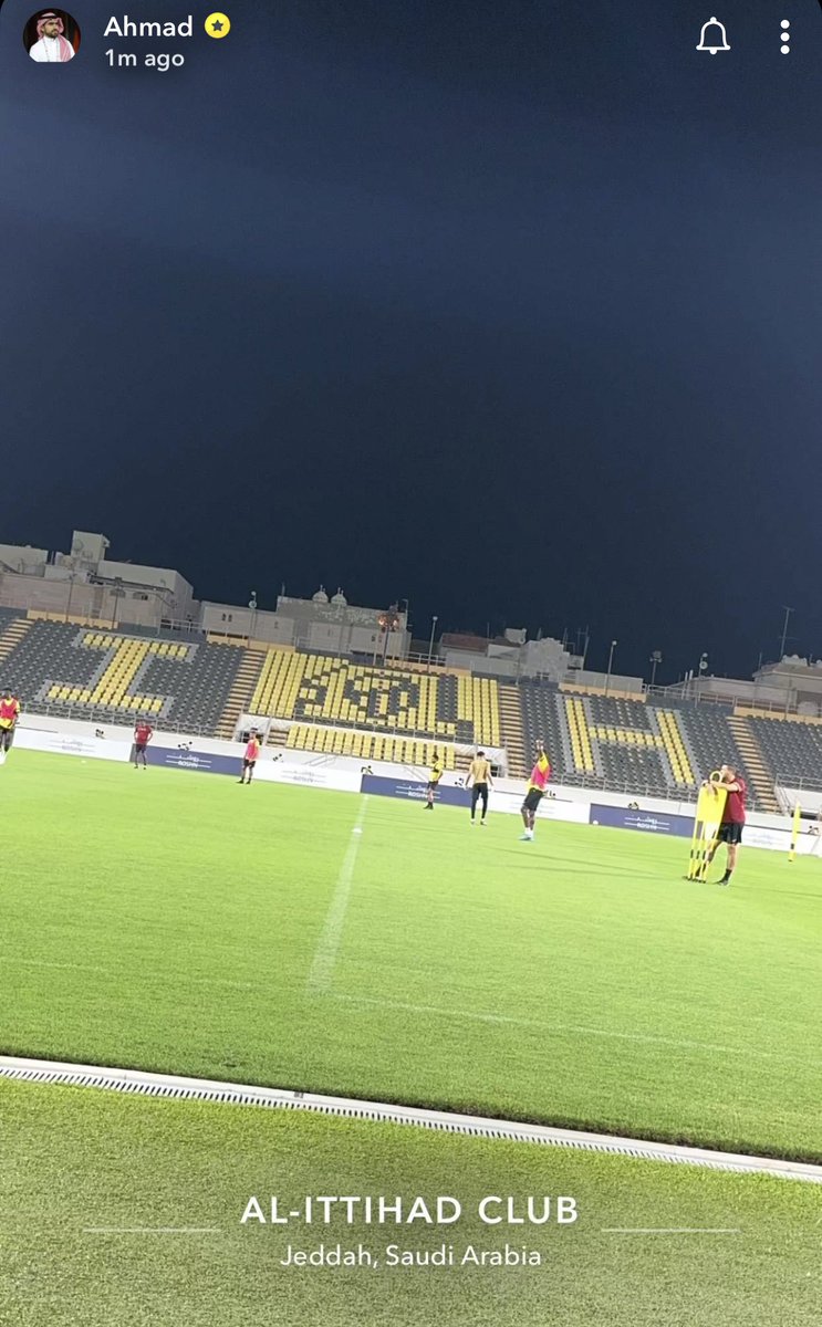 IttiMania's tweet photo. 🚨👀 احمد كعكي عبر سناب شات، حيث يتواجد في تدريبات الفريق. https://t.co/iRDPVwpqSi