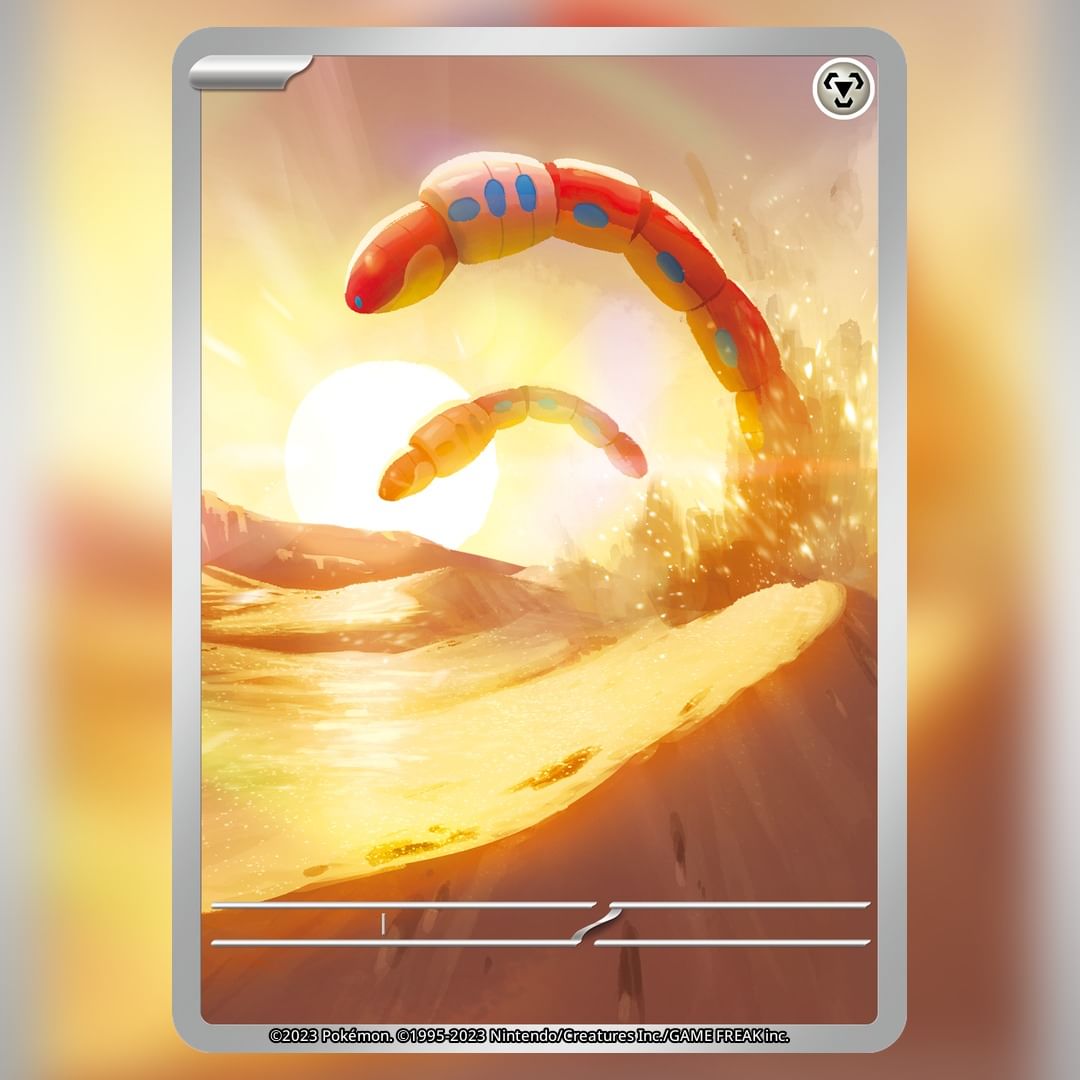 pokexperto's tweet photo. Arte de las cartas de Orthworm, Dunsparce y Sandile publicado por la cuenta oficial de Instagram de Pokémon TCG https://t.co/sXNvg19D8q
