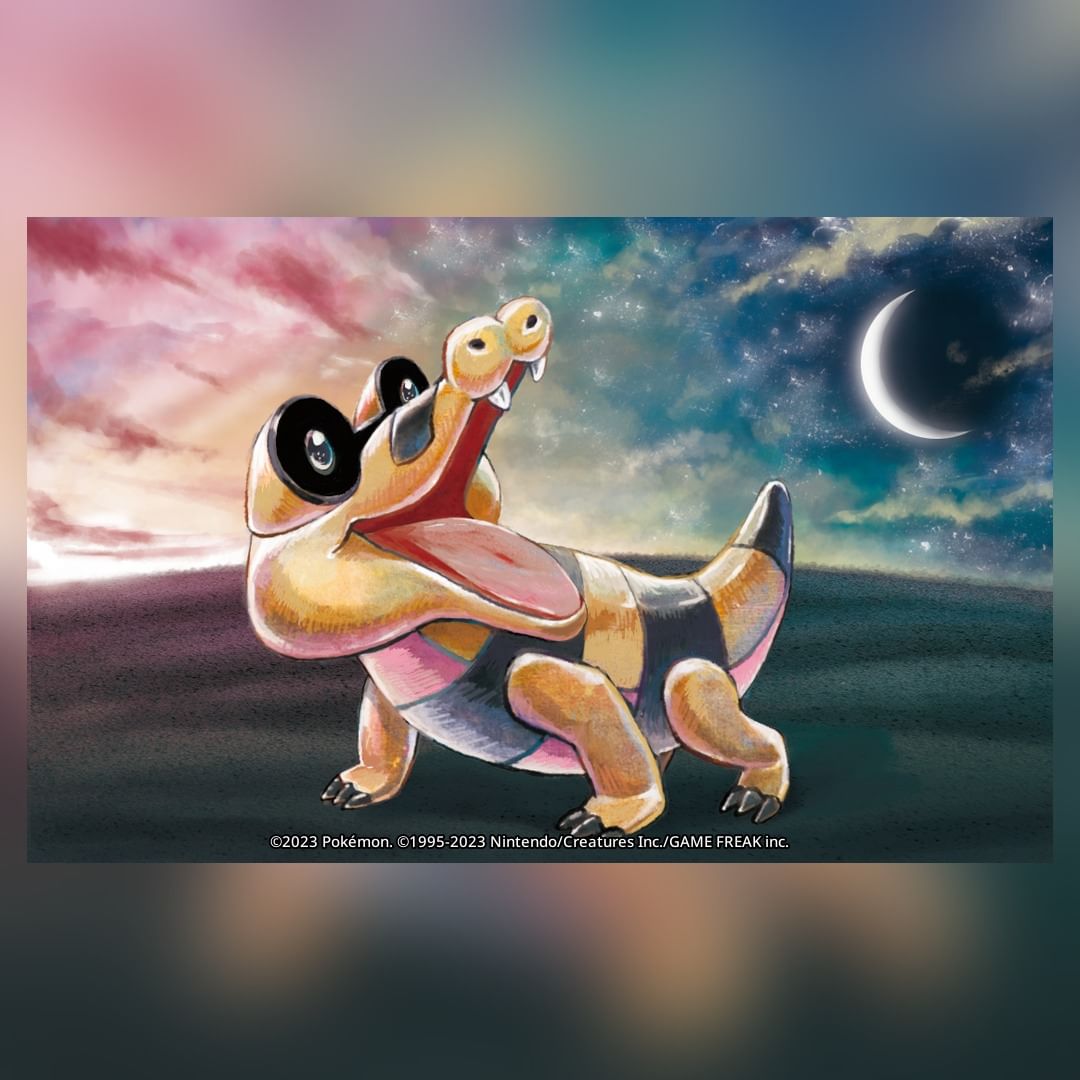pokexperto's tweet photo. Arte de las cartas de Orthworm, Dunsparce y Sandile publicado por la cuenta oficial de Instagram de Pokémon TCG https://t.co/sXNvg19D8q