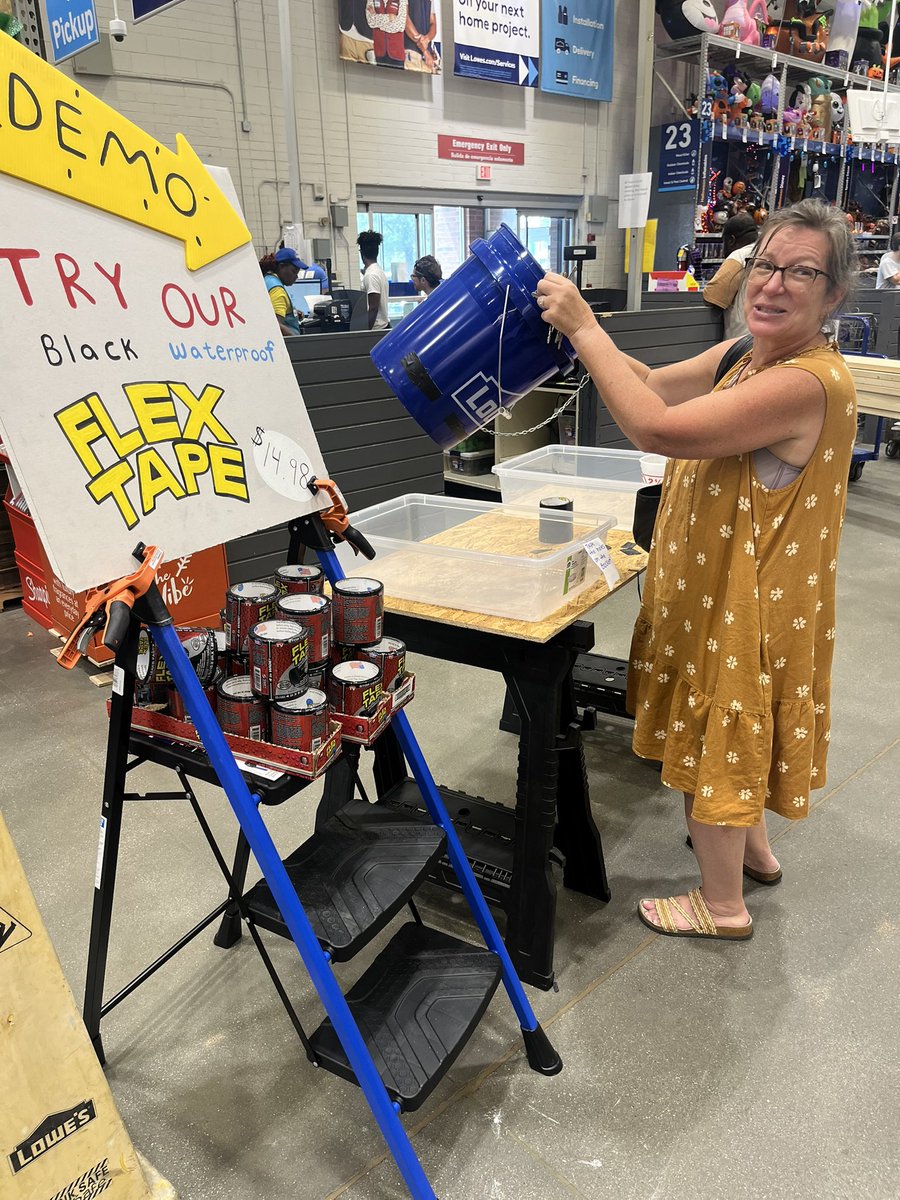 Jason (@thebossman1037) on Twitter photo Try out the flex tape on your stubborn leaks!  Comes in different colors! She said it was so neat how it works! <a href="/steveyoung456/">Steve Young</a> <a href="/BenitoKomadina/">Benito.Komadina<a href="/Lowes/">Lowe's</a></a> <a href="/Lowes1037/">Lowe's 1037 Central RVA</a> <a href="/mikesida1037/">Michael</a> <a href="/MichaelSida1037/">Michael Sida</a> @Lowes <a href="/GetFlexSeal/">Flex Seal</a> Try out the flex tape on your stubborn leaks!  Comes in different colors! She said it was so neat how it works! <a href="/steveyoung456/">Steve Young</a> <a href="/BenitoKomadina/">Benito.Komadina<a href="/Lowes/">Lowe's</a></a> <a href="/Lowes1037/">Lowe's 1037 Central RVA</a> <a href="/mikesida1037/">Michael</a> <a href="/MichaelSida1037/">Michael Sida</a> @Lowes <a href="/GetFlexSeal/">Flex Seal</a>