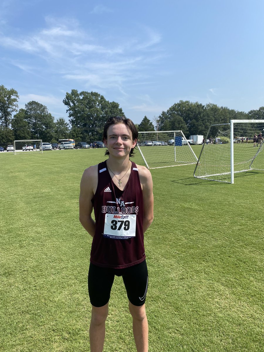 NADogTrack's tweet photo. Individual Top Runner honor:
In 4a-7a High School Boys, Sophomore, Aiden Patterson performs 2nd place overall at home course with a time of 17:37. #EyesUp #PureGuts https://t.co/X2YzFgBlT7