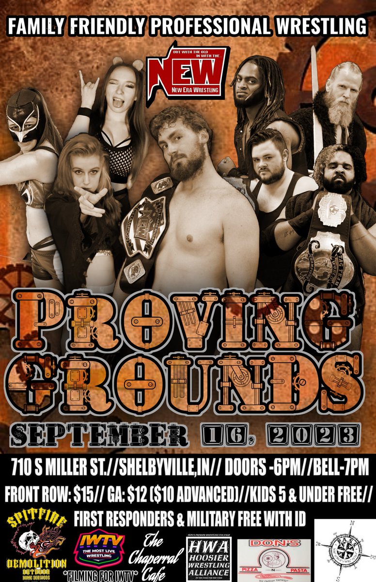 🚨SHOW ANNOUNCEMENT🚨

New Era Wrestling RETURNS to the Shelbyville Boys &amp; Girls Club for #NEWGrounds on 9/16

Featuring
<a href="/RealJacobRose/">Jacob Rose</a> 
<a href="/Hawleeasaur/">Sorceress of the Black Moon Hawlee Cromwell</a> 
<a href="/owlstellabuho/">Stella Búho</a> 
<a href="/RoryShield_/">Rory Shield</a> 
@EdrysWolffAlpha 
<a href="/WarriorPoetSeer/">Roger Malcolm</a> 
<a href="/ShawnKempYeahFr/">Shawn Kemp</a> 
<a href="/ChaseHollidayX/">Chase Holliday</a> 
+ SO MUCH MORE

#WeAreNewEra