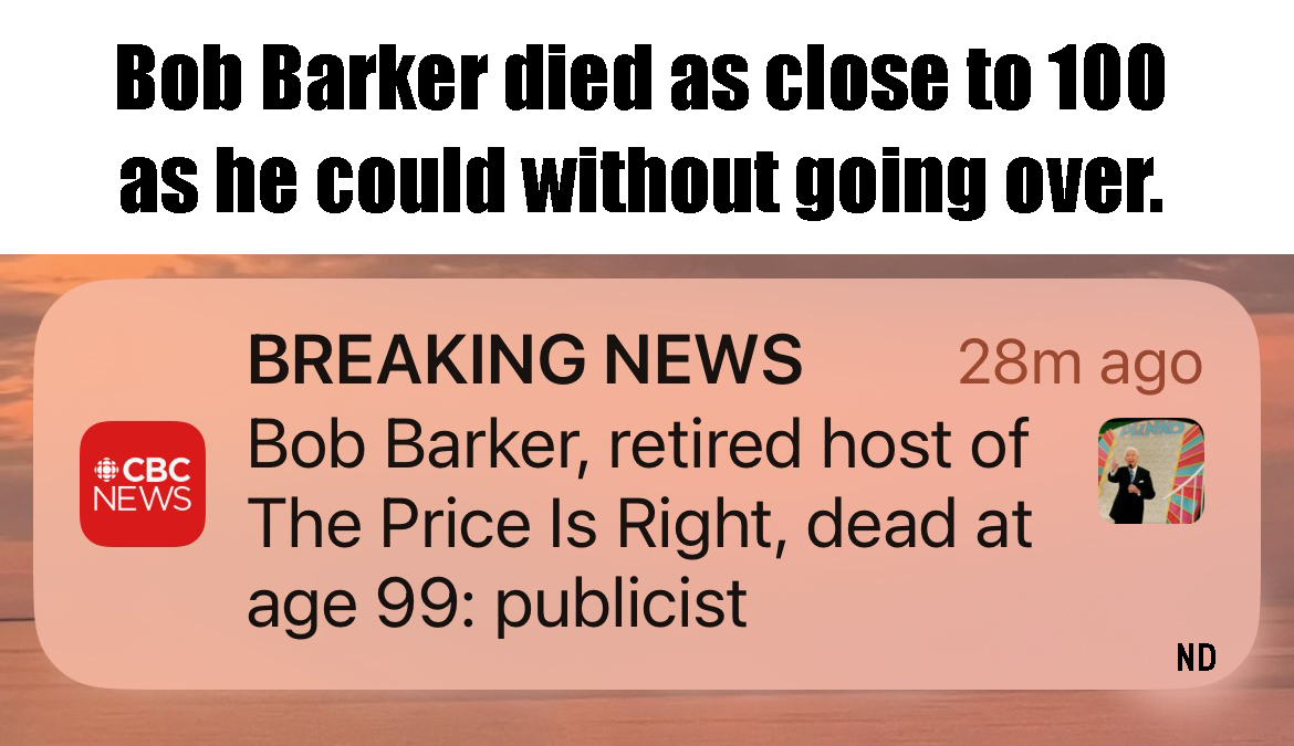 Crusty_Old_Punk's tweet photo. RIP Bob Barker https://t.co/IAVVAEmRur