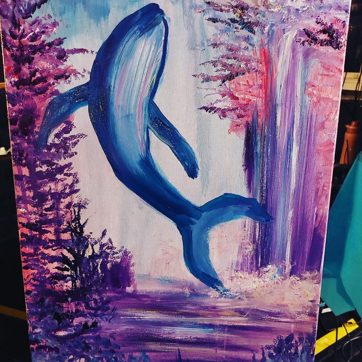 studio_gillian's tweet photo. Thank you to everyone who came out to support me at #artbattle 
We had such a great turn out and I had lots of fun. I made it to round two this time @gate_waytothearts and @nicksplaceforus will be hosting again soon!
#art #painting #paintnight #artbattlenorthbay #acrylicpainting https://t.co/9i4F2cE4Et