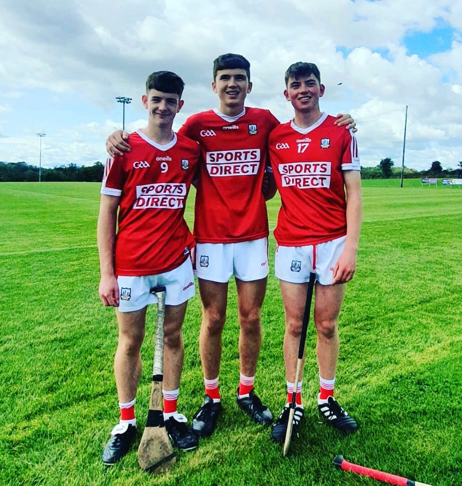 Tadhg Murphy, Kevin O’Leary and Patrick McCarthy lined out for the Cork U16 Hurlers today against Kilkenny and Wexford in the Michael Foley Cup. #upthevillage #uptherebels 🟢⚪️🔴⚪️
