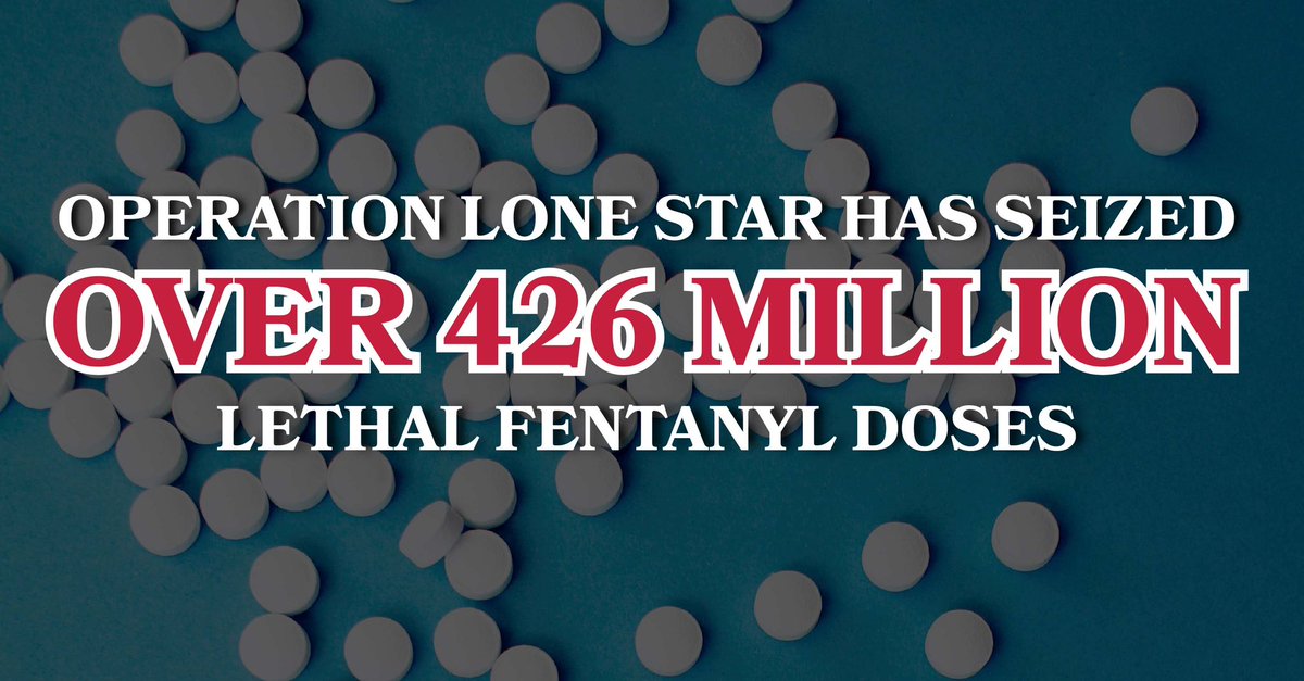 GregAbbott_TX's tweet photo. Mexican drug cartels profit off Biden’s open border policies.

Texas law enforcement have seized over 426 MILLION deadly fentanyl doses — enough to kill every man, woman, &amp; child in the U.S.

While Biden does nothing, Texas will continue to combat cartel activity and save lives. https://t.co/C2SrECdUXq