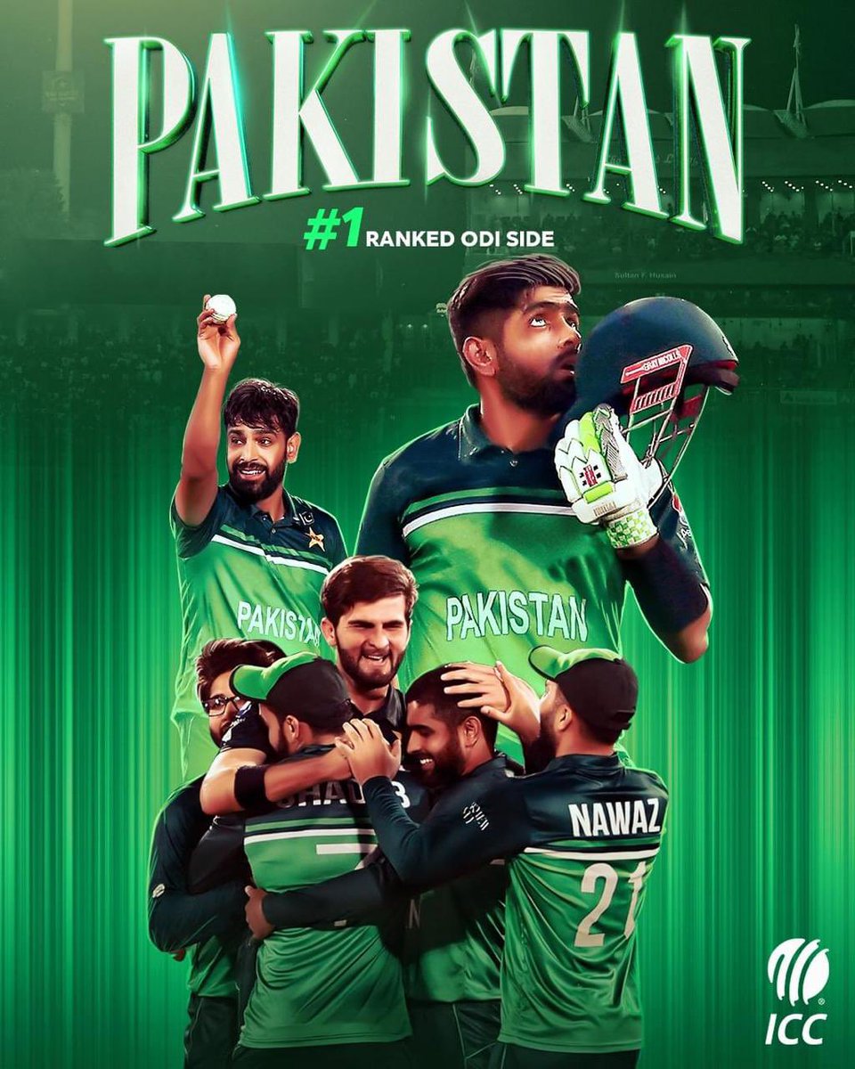 JAfridi10's tweet photo. PAKISTAN ZINDABAD

#1RankedODISide https://t.co/S369UpIrLu