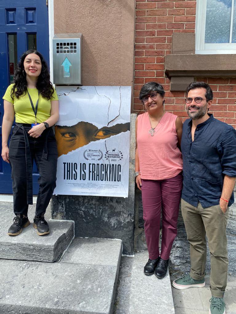 350_US's tweet photo. 📽️ We are here in Middlebury, VT, where https://t.co/uIDL3ucawo was founded, for the world premiere of our documentary “This Is Fracking” at @MiddFilmFest. You can learn more about where to watch the film and how you can take action at 👉 https://t.co/kUVpXnUPzY #StopVacaMuerta https://t.co/dgyurVH7oZ