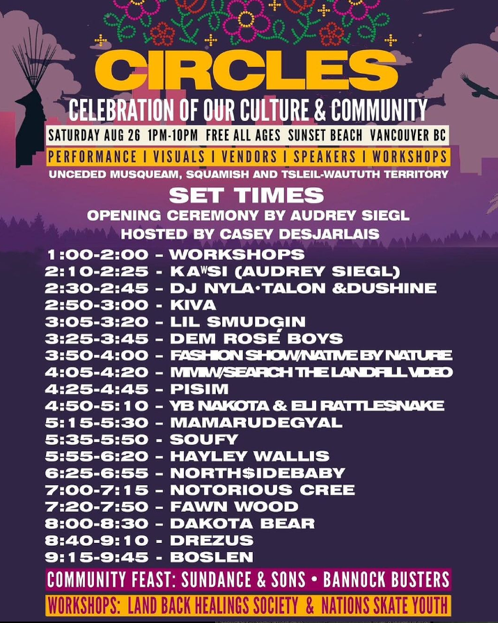 RedBeatsRadio's tweet photo. Join Red Beats Radio Live at Circles #Indigenous Arts and Music Festival today in Vancouver #yvr #Indigenous #HipHop https://t.co/v6ncC4scUX https://t.co/UBdv8UHXcz