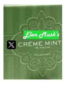 stephenawurst's tweet photo. @maggiewestrum  To promote the name change from Twitter to X, Musk is marketing a new candy!  It's "Elon Musk's X Creme Mint"! Yummy!!! https://t.co/HVoRAE10GZ