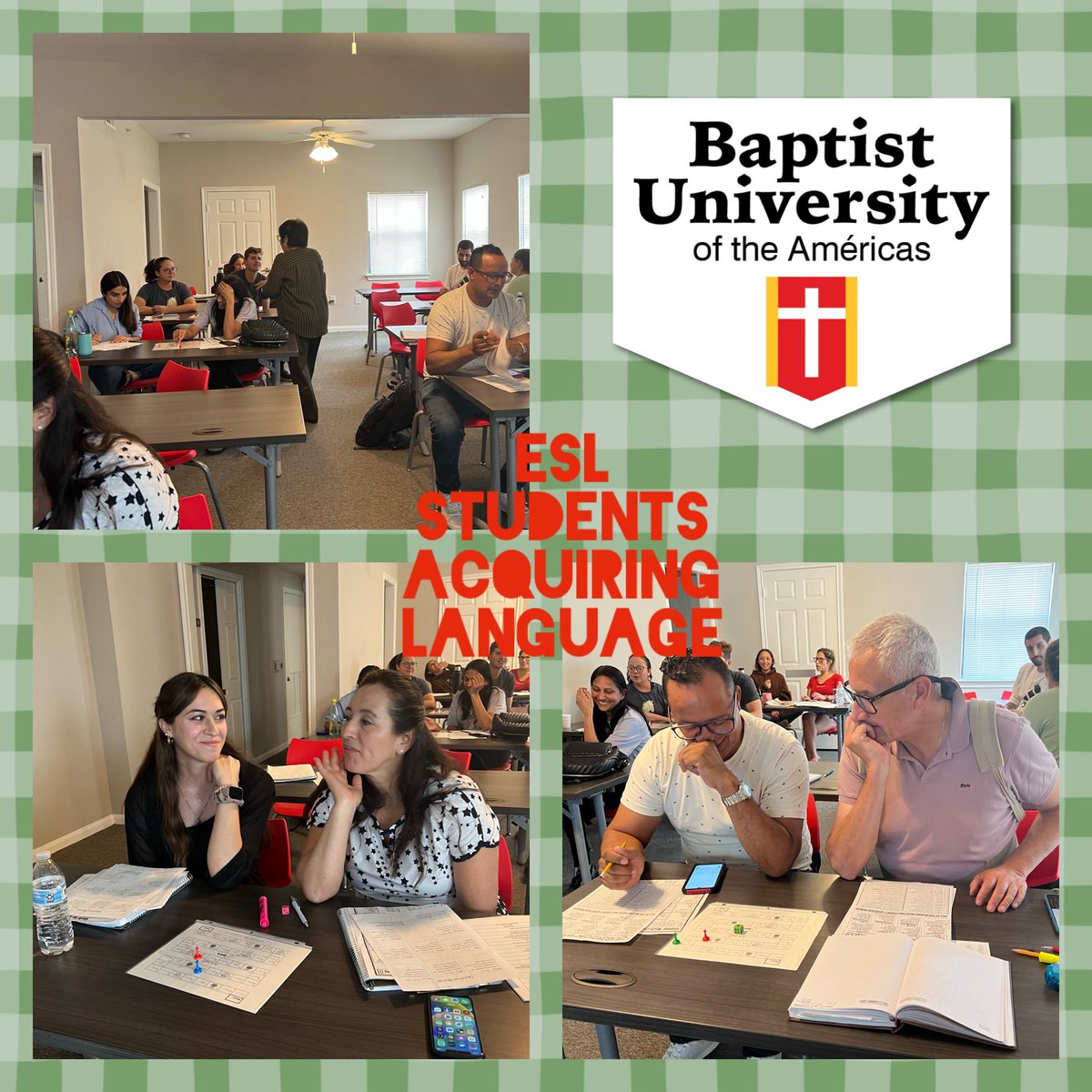 Grace_2u_too's tweet photo. Week 1 in the books at BUA!  ESL Students actively engaged in acquiring a second language through collaborative groups!  So exciting to see them engaged in learning!  Thank you Instructor Gloria Cortez for providing these best teaching practices to our BUA students!  GO BUA! https://t.co/c6yaAoKNEo