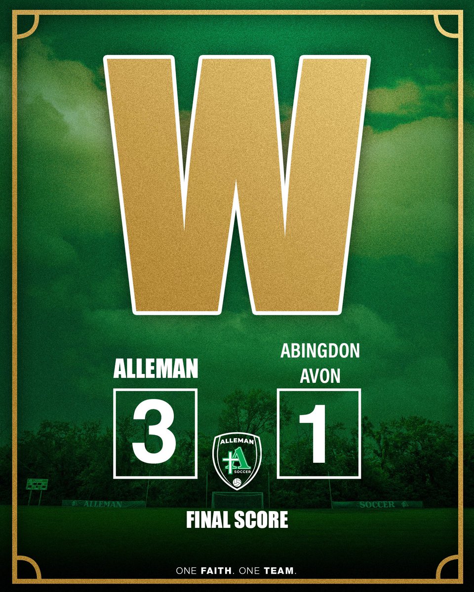 AllemanBSoc's tweet photo. † 𝐇𝐚𝐢𝐥 𝐭𝐨 𝐭𝐡𝐞 𝐏𝐢𝐨𝐧𝐞𝐞𝐫𝐬† 
Alleman wins 2nd game! 
A good day to be a Pioneer. 

Alleman: 3
Abingdon-Avon: 1

⚽️ Jack Wendt
⚽️ Ryan Schmitt
⚽️ Carlos Ramirez

#AllemanSoccer † #OneFaithOneTeam https://t.co/FZSVHrakns