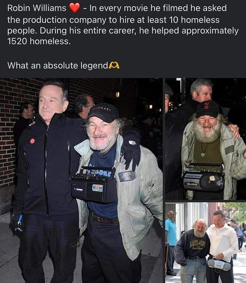 Robin Williams is legendary.
theaegisalliance.com
shop.theaegisalliance.com
#memes #dankmemes #robinwilliams #homeless #opsafewinter #homelessness #homelesscrisis #helpingothers