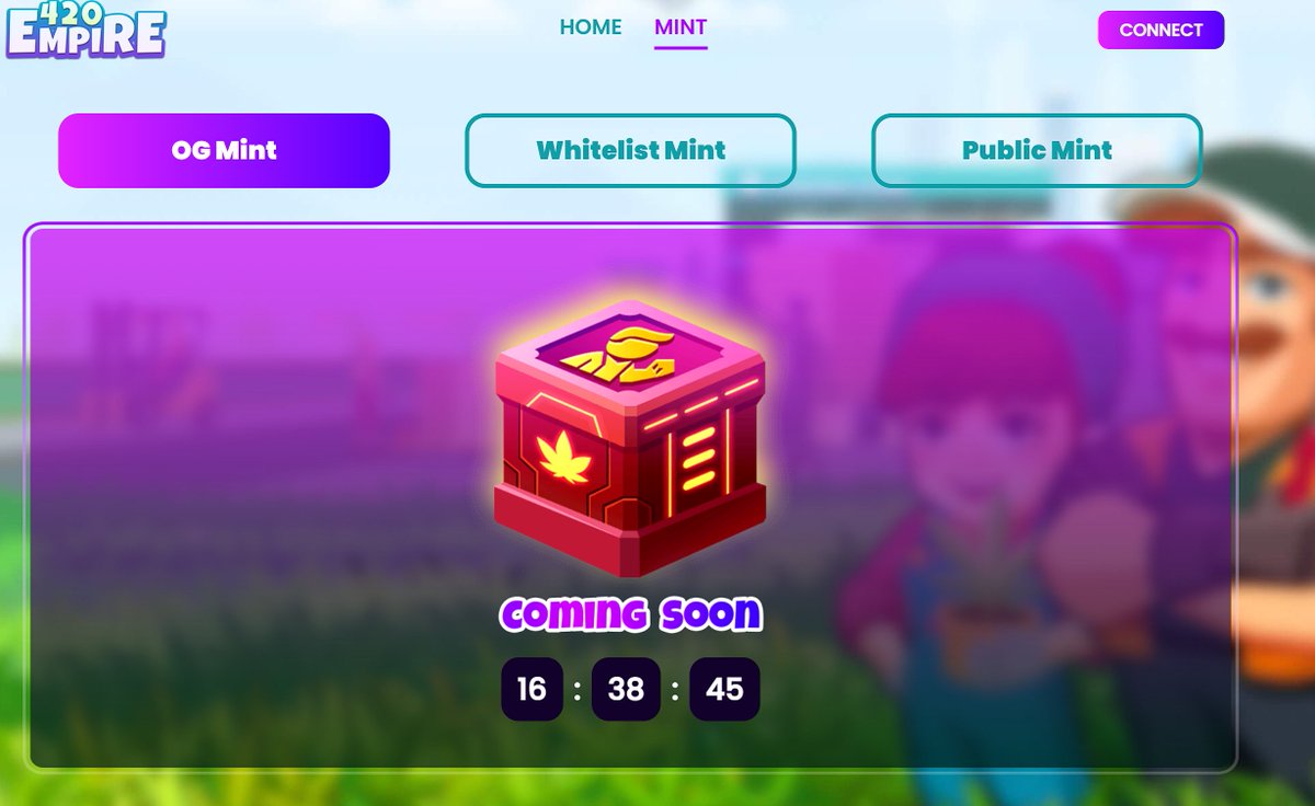 420empire1's tweet image. 咚咚咚！倒计时16小时。

届时，OG Mint, 白单Mint，以及公售Mint将同时开启, 直到48小时/Mint份额完为止。

我们也将在推特Space上实时直播Mint现场，主打一个美女云集。

Linea跨链桥：orbiter.finance

Mint NFT链接：420empire.xyz/mint