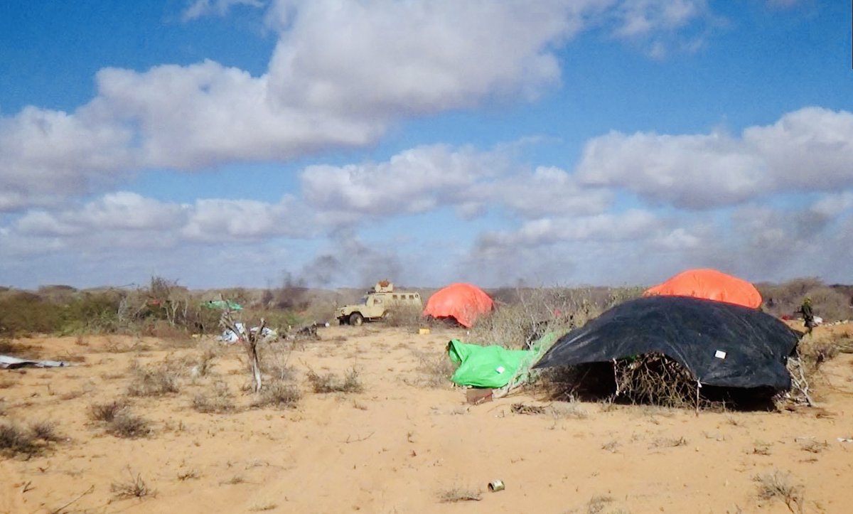 ArlaadiMnetwork's tweet photo. PHOTOS: Aftermath of todayโs deleterious attack by #AlShabab on the army camp housing #Somali troops at #Cawsweyne area in โโ#Galgudud region.
The militant group published these photos with claims of victory despite there being no independent confirmation.
The federal government faces growing pressure to give an explanation about how the intel agency failed to provide a tip to prevent the deadly assault.