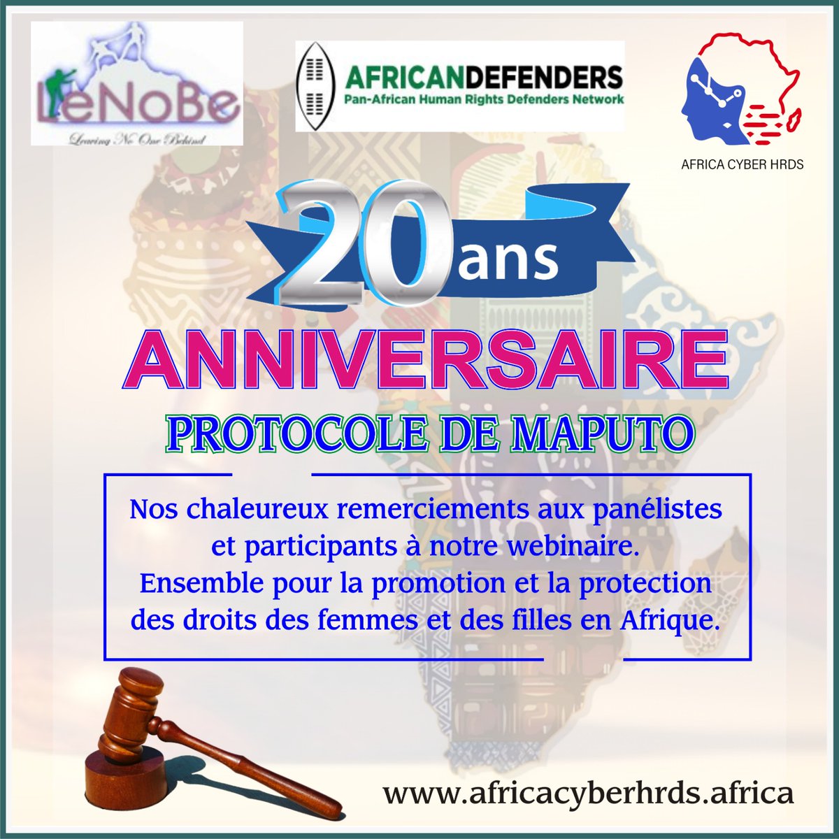 @AfricaCyberhrds @AfricaDefenders @bikjo @cvoule @bruno_haden @StephanieWamba @ArmandeZinzi @TanohBrouAntoi2 @infosdroitstv @FJS @UNSRVAW @FiniWodjo @Crepin_ndjodo @GaidTogo @OFFGocm @LoDreBe @SanaBOUSBIH @africanngos @cvmuk24 @whrdinitiative @KoneGnoung35634 @achpr_cadhp