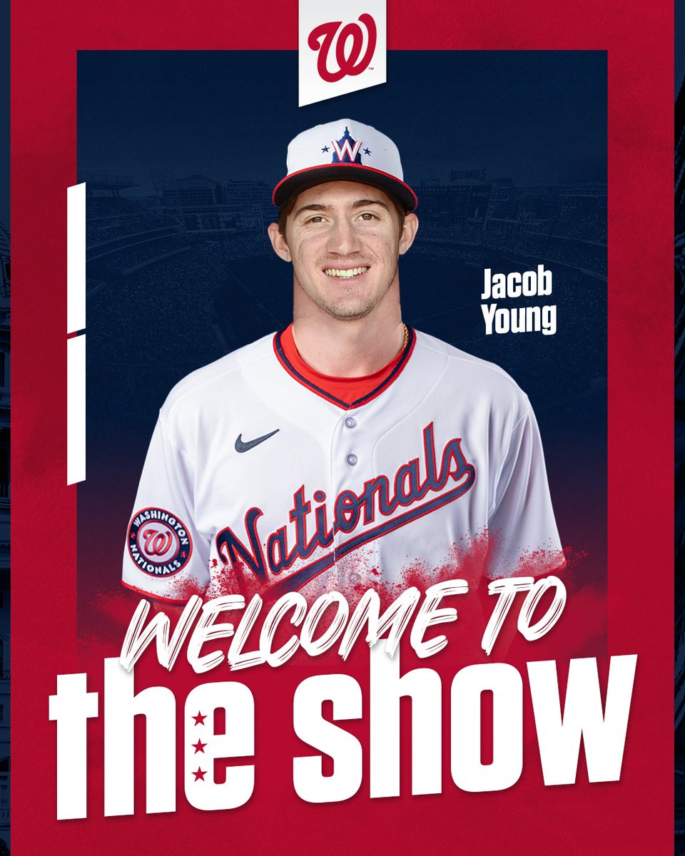 We've selected the contract of outfielder Jacob Young. 

🗞: bit.ly/3Pe1c2A